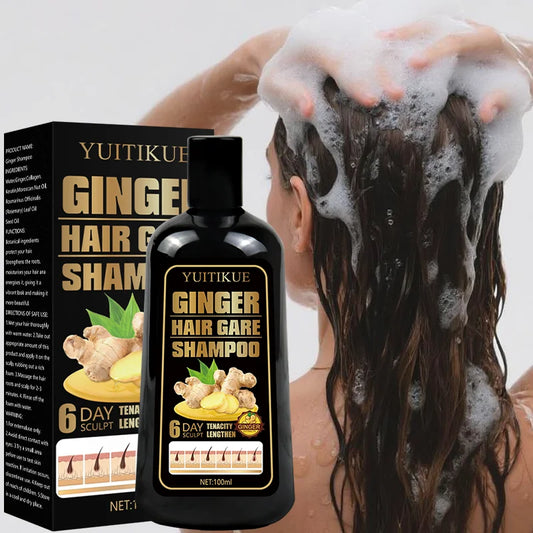 100ml Natural Ginger Shampoo Reduce Hair Loss, Clean Dandruff, Nourish & Moisturize Scalp, Improve Hair Quality Care Product Peaceful Pleasures Health and Wellness Default Title