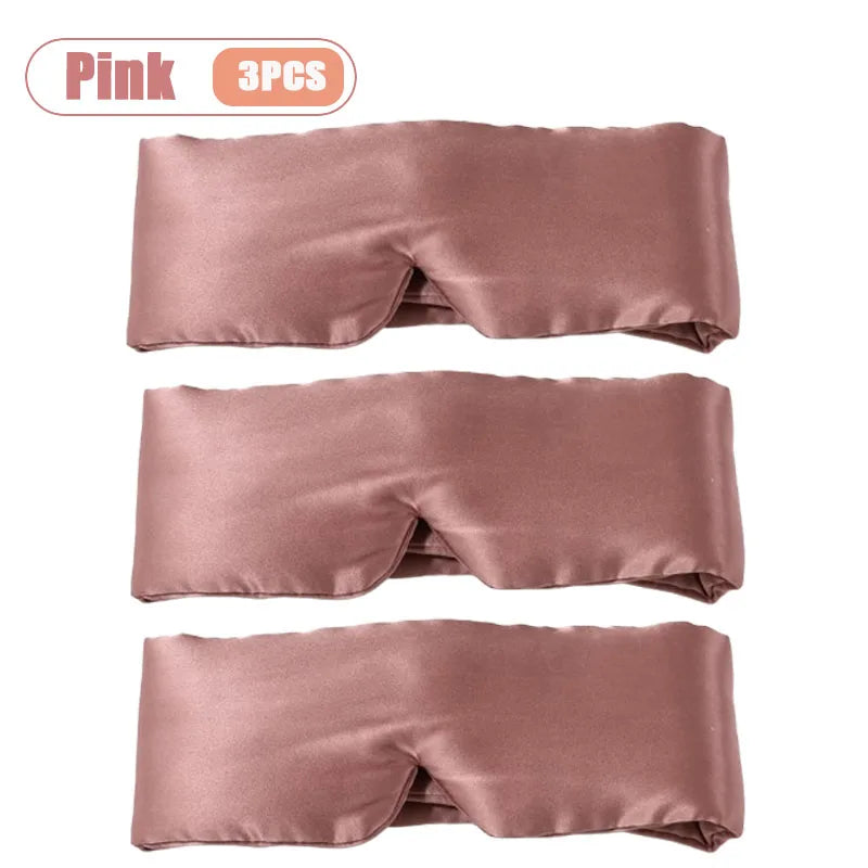 Silk Feel Sleep Mask – Embroidered Floral Light Blocking Eye Cover