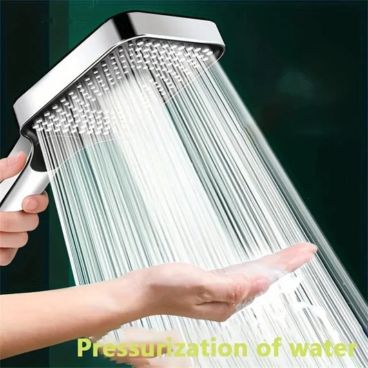 Adjustable Shower Head 3 Mode Rainfall Shower Large Flow Showerhead High Pressure Water Saving Shower Mixer Bathroom Accessories Peaceful Pleasures Health and Wellness
