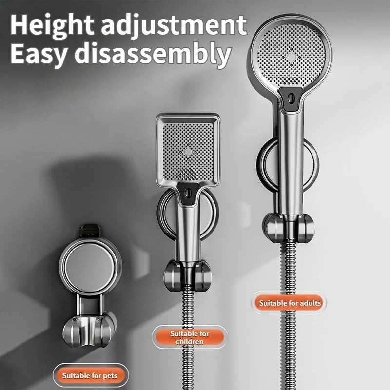 No-Drill Suction Cup Shower Head Holder – Adjustable Bracket