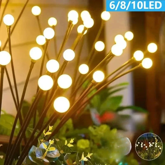 Solar Firefly String Lights – Outdoor Garden Lawn Stake Decor