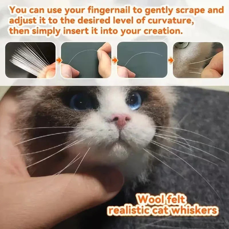 Realistic Cat & Dog Simulation Whiskers for DIY Crafts