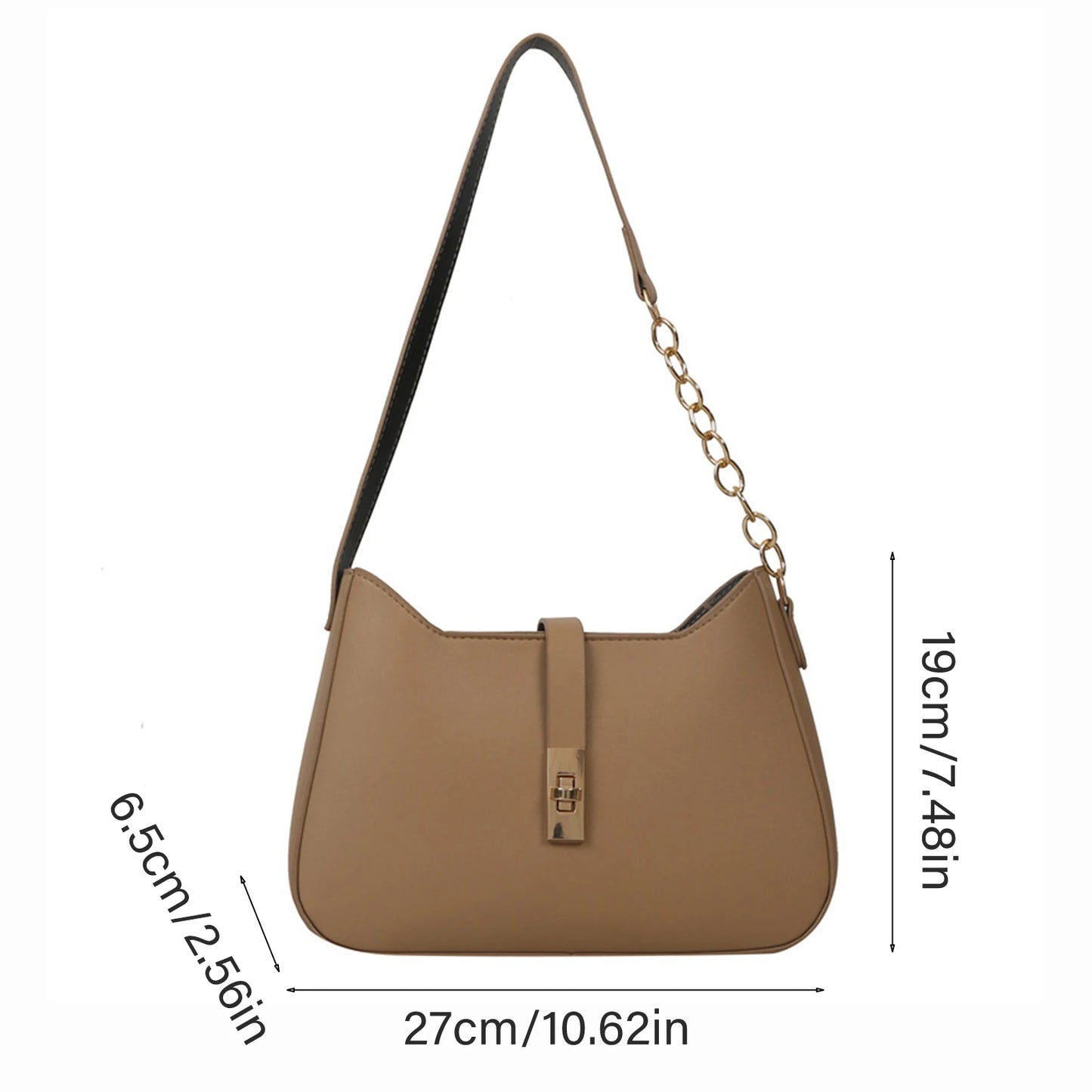 Female Vintage Shoulder Bag High-End Design Temperament Leisure Bag for Working Travel Dating Wedding Peaceful Pleasures Health and Wellness