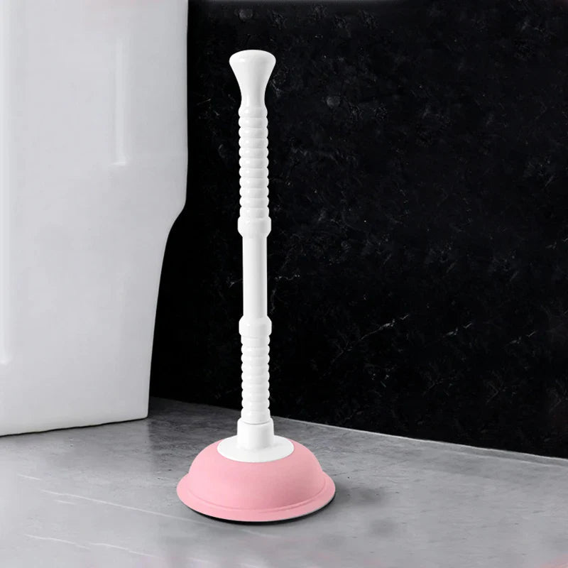 Silicone Vacuum Toilet Plunger | High-Pressure Drain Unblocker