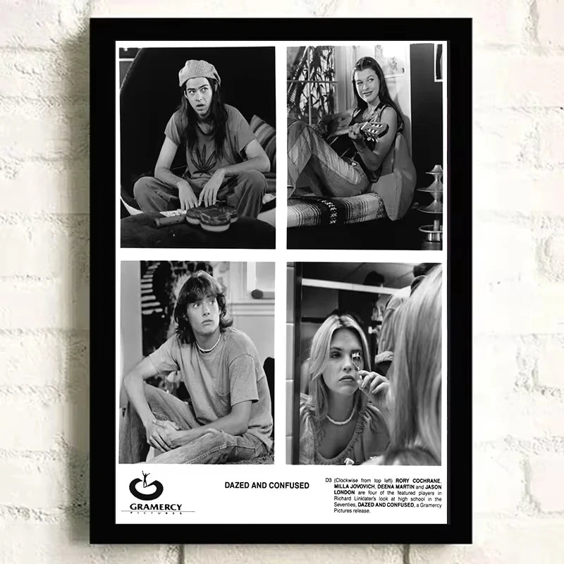 Dazed and Confused 1993 Vintage Movie Poster Canvas Wall Art