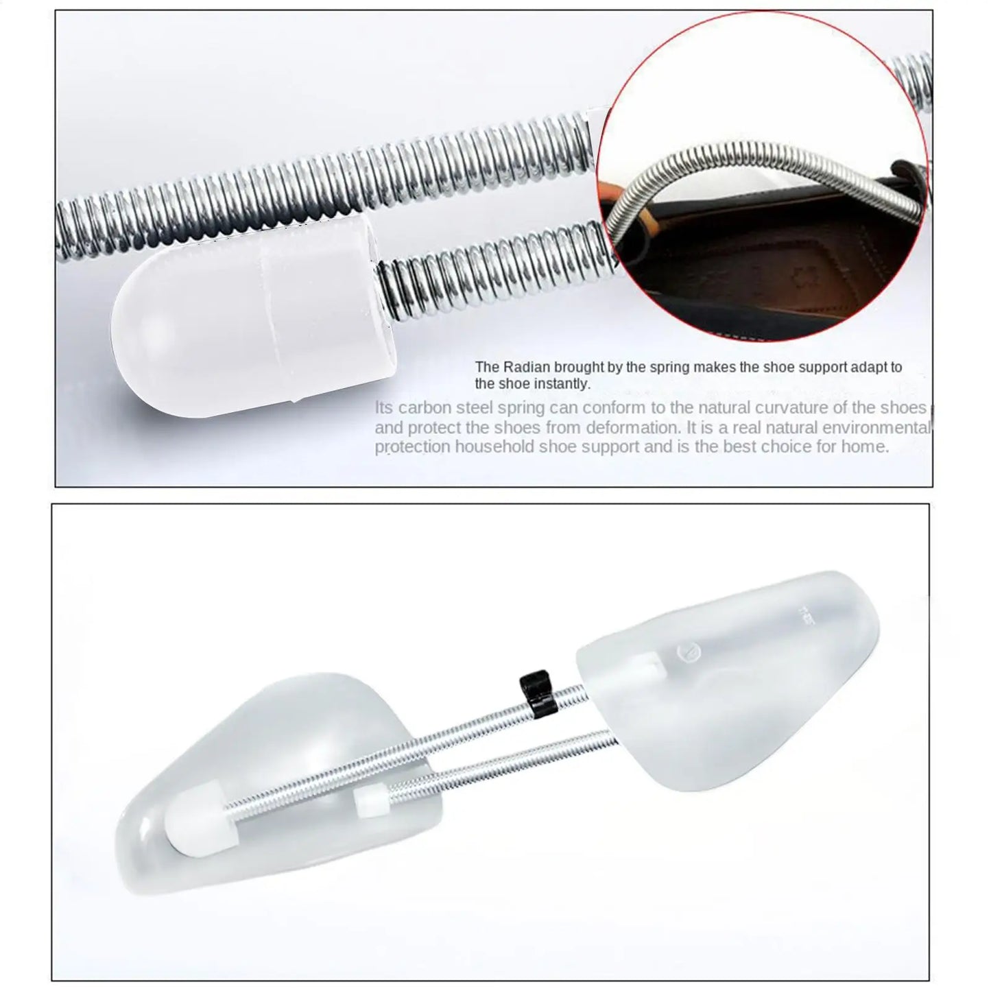 Spring Shoe Trees – Anti-Wrinkle Shaper for Men & Women