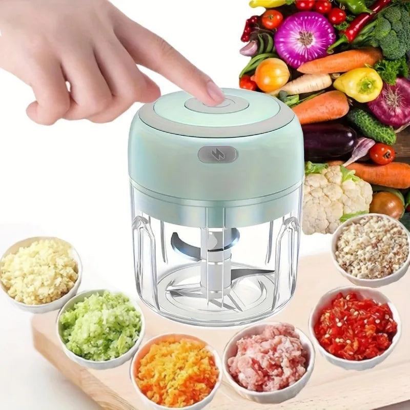 Mini Electric Garlic Chopper USB Rechargeable 100/250ml