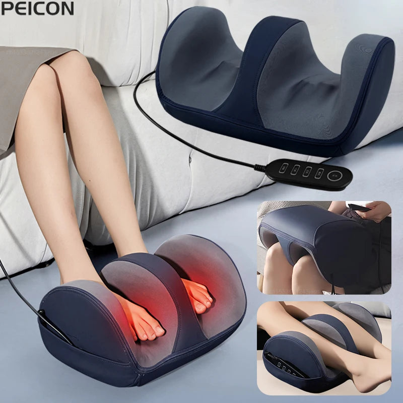 Electric Foot Massager Muscle Relaxation Leg Massager Heating Therapy Hot Compression Deep Tissue Pain Relief Foot Spa Machine Peaceful Pleasures Health and Wellness