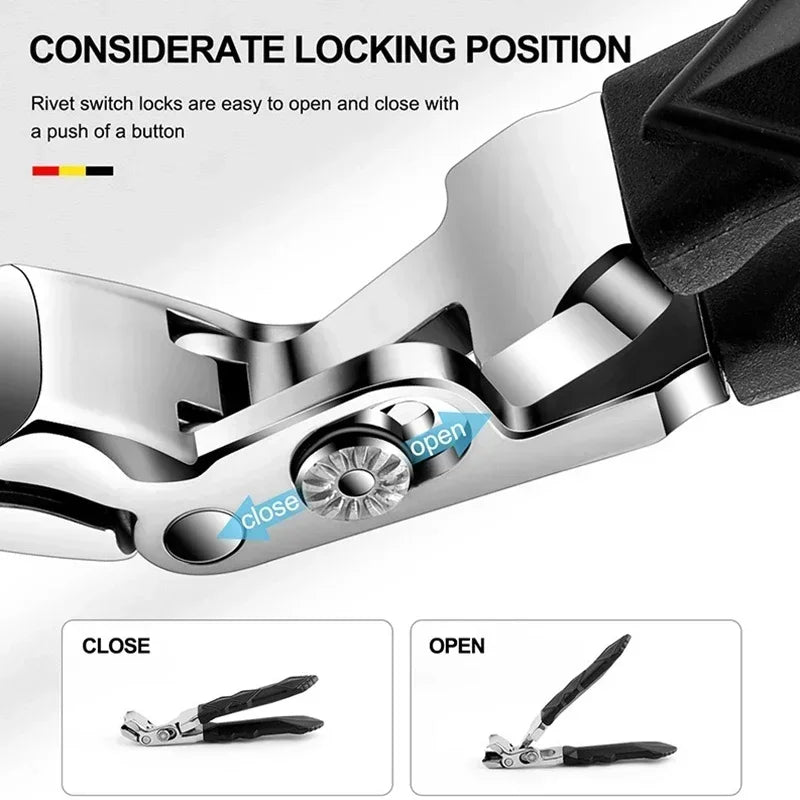 New Anti-Splash Nail Clippers Large Thick Hard Special Nail Clippers Diagonal Pliers Nail Scissors Household Manicure Tools Peaceful Pleasures Health and Wellness