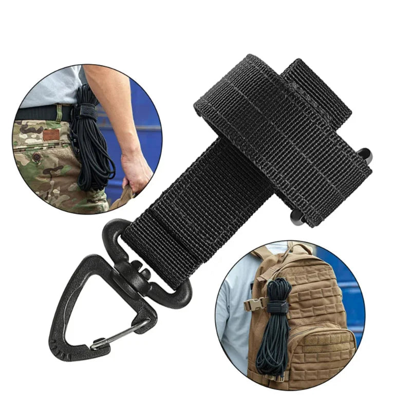 Outdoor Tactical Multi-purpose Nylon Hook Gloves Safety Clip Climbing Rope Camping Hanging Buck for Outdoor Camping multitool Peaceful Pleasures Health and Wellness