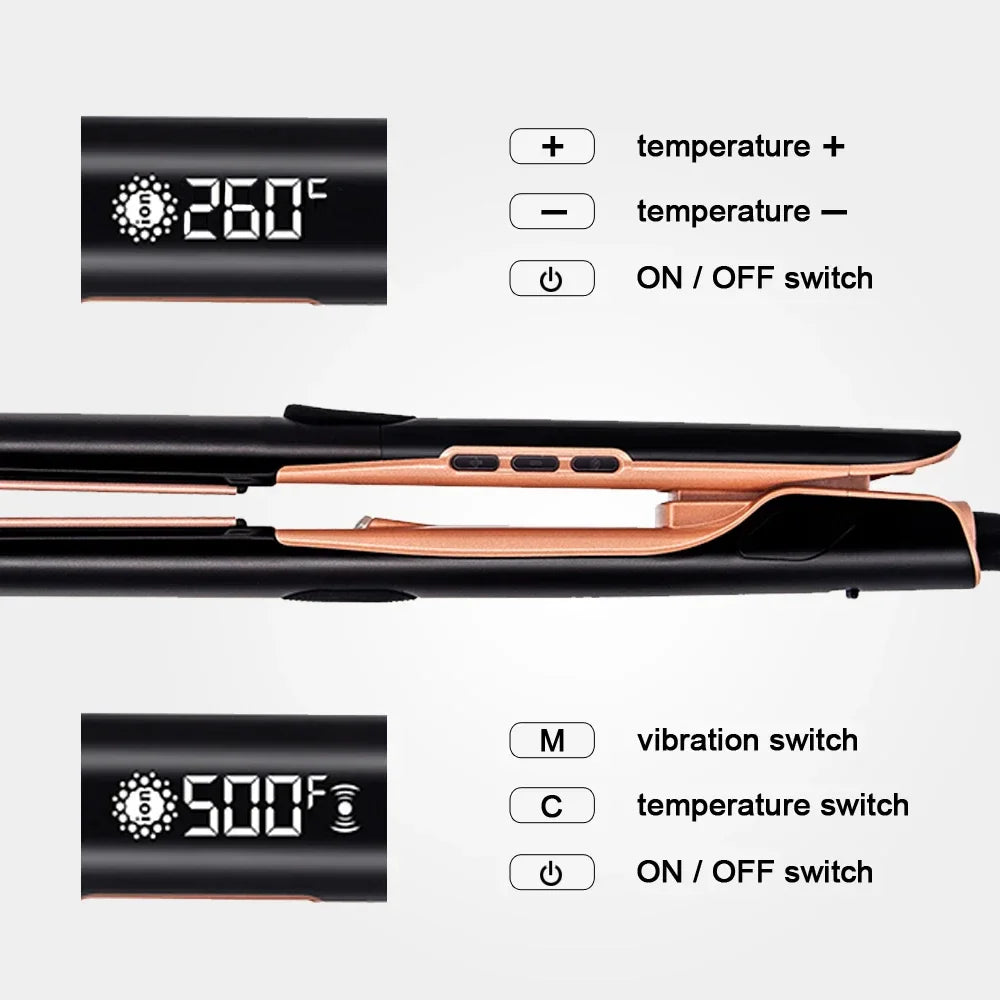 URGGU Plasma Hair Straightener 260°C Ceramic Flat Iron