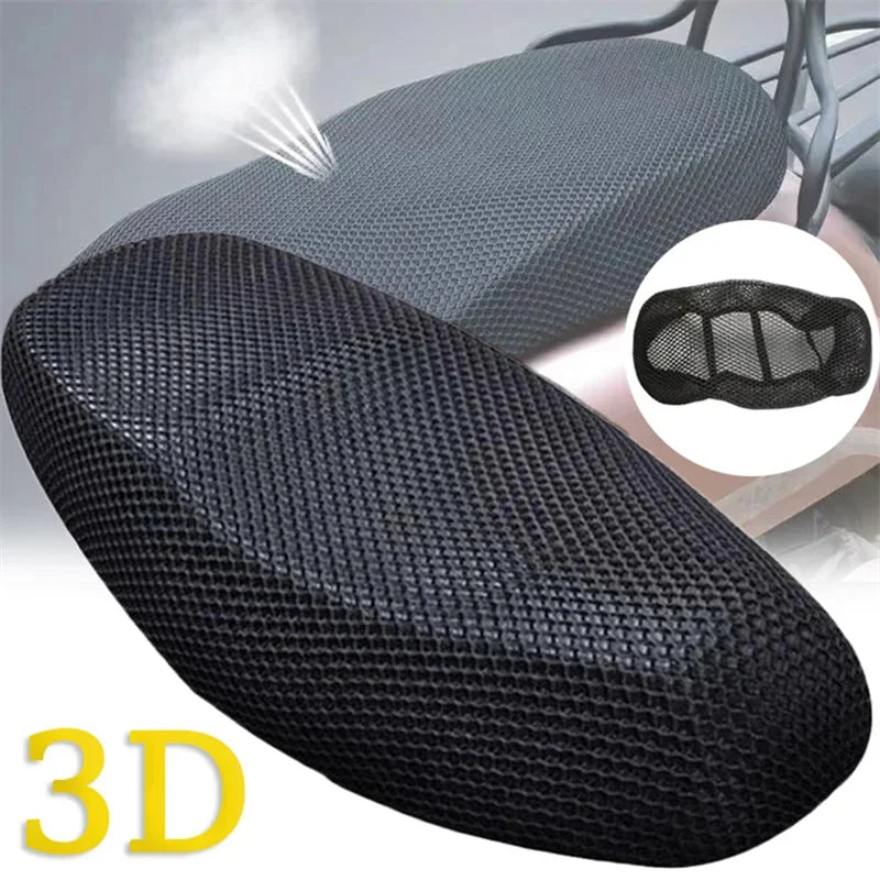 3D Mesh Motorcycle Seat Cover | Anti-Slip Breathable Cushion