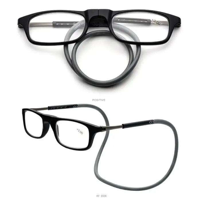 New Folding Neck Hanging Presbyopia Glasses Hd Resin Fashion Magic Magnet Presbyopia Glasses Presbyopic Eyeglasses Peaceful Pleasures Health and Wellness 2 125