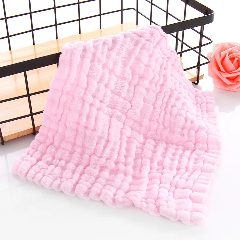 6-Layer Muslin Cotton Baby Wash Cloths – Soft & Absorbent