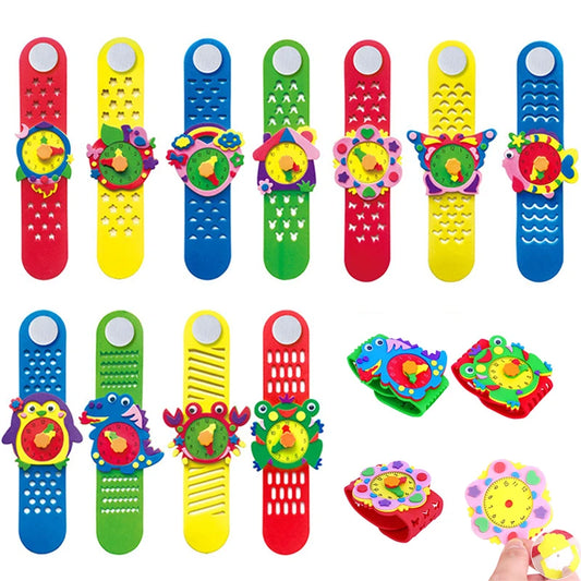Children's Creative DIY EVA Watch Material Kits Kindergarten Early Peaceful Pleasures Health and Wellness