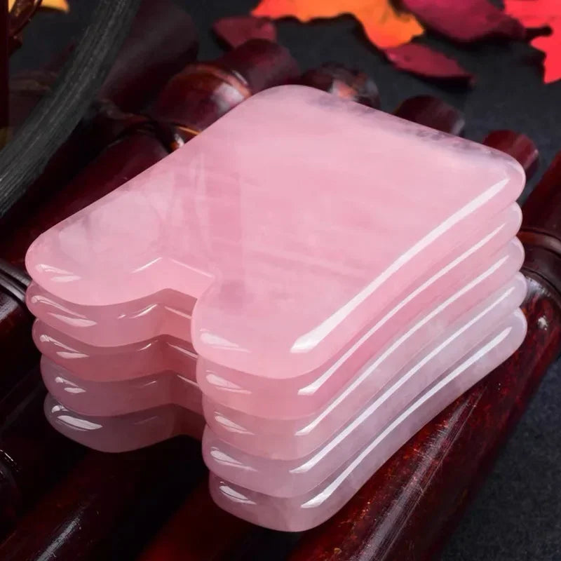 Natural Stone Gua Sha Facial Massage Tool | Crystal Gift Box Set