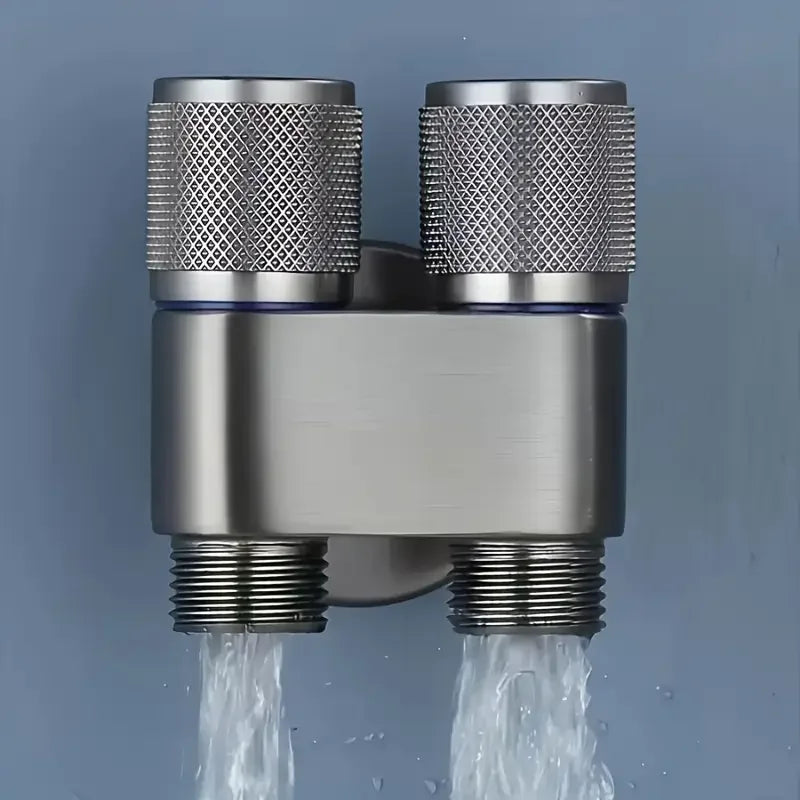 Stainless Steel Toilet Angle Valve | 1 Inlet 2 Outlet Water Tap