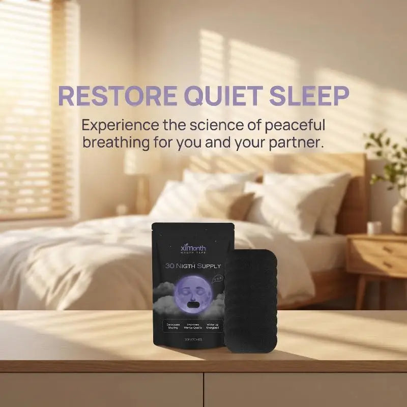 Anti Snoring Sleep Mouth Tape Best Breathing Nasal Strips Grade Improved Sleeping Keep Mouth Close Prevent Snoring Peaceful Pleasures Health and Wellness Default Title