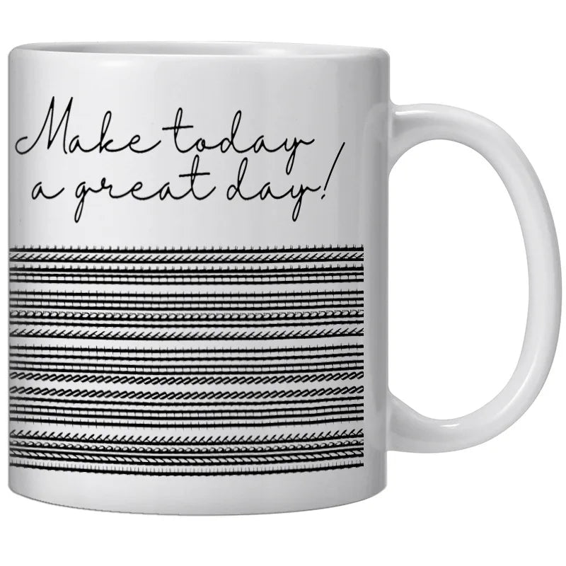 Creative Coffee Cup Milk Mug Water Cup Anime Films Television Products Funny Ceramic Coffee Breakfast Cup Hidden Message Mug Peaceful Pleasures Health and Wellness 350ML HM-5