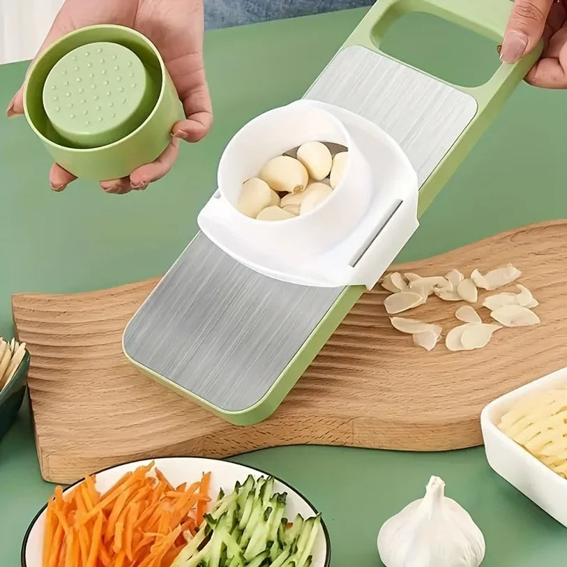 7-Piece Vegetable Slicer & Grater Set – Interchangeable Blades