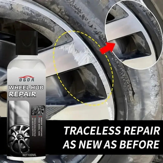 Car Wheel Hub Scratch Repair & Polish Agent – 100ml Wheel Scratch Repair Agent Oasis Select