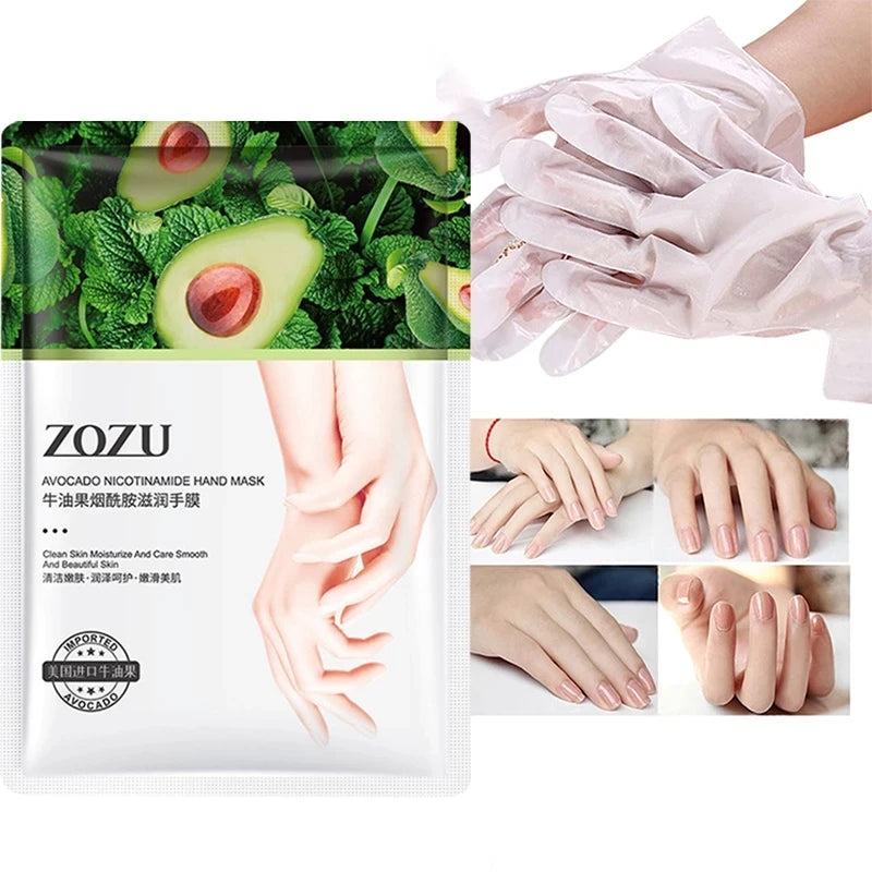 BIOAOUA Avocado Hand Mask – Moisturizing & Nourishing Gloves Moisturizing Hand Mask Peaceful Pleasures Health and Wellness
