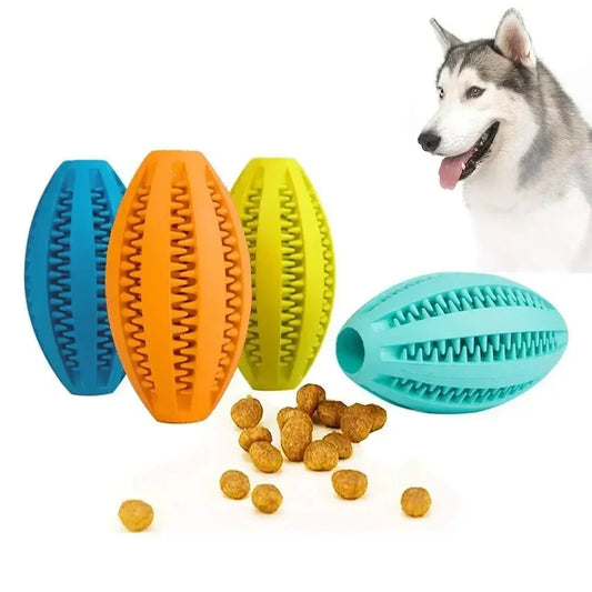 Pet Dog Toys Chew For Dogs Toy Teeth Cleaning Snack Ball Natural Rubber Super Hard Pets Products Accessories Supplies Home Peaceful Pleasures Health and Wellness