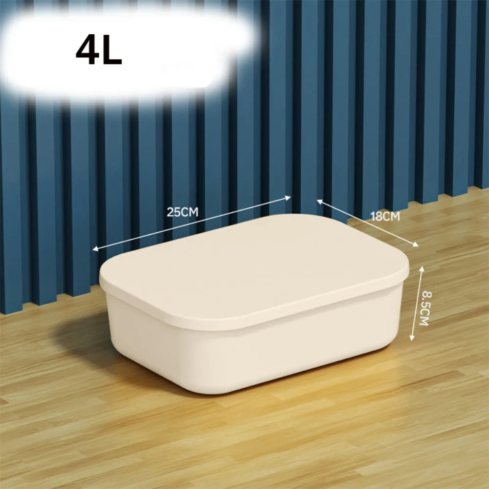 Stackable Plastic Storage Box with Lid | Home Organizer