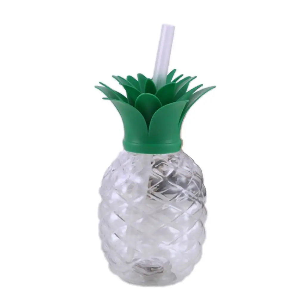 Lovely Cartoon Fruit Straw Cup Strawberry Pineapple Food Grade Plastic Drinkware Tea Milk Juice Multicolor Fruit Cup Summer Peaceful Pleasures Health and Wellness transparent <0.25L