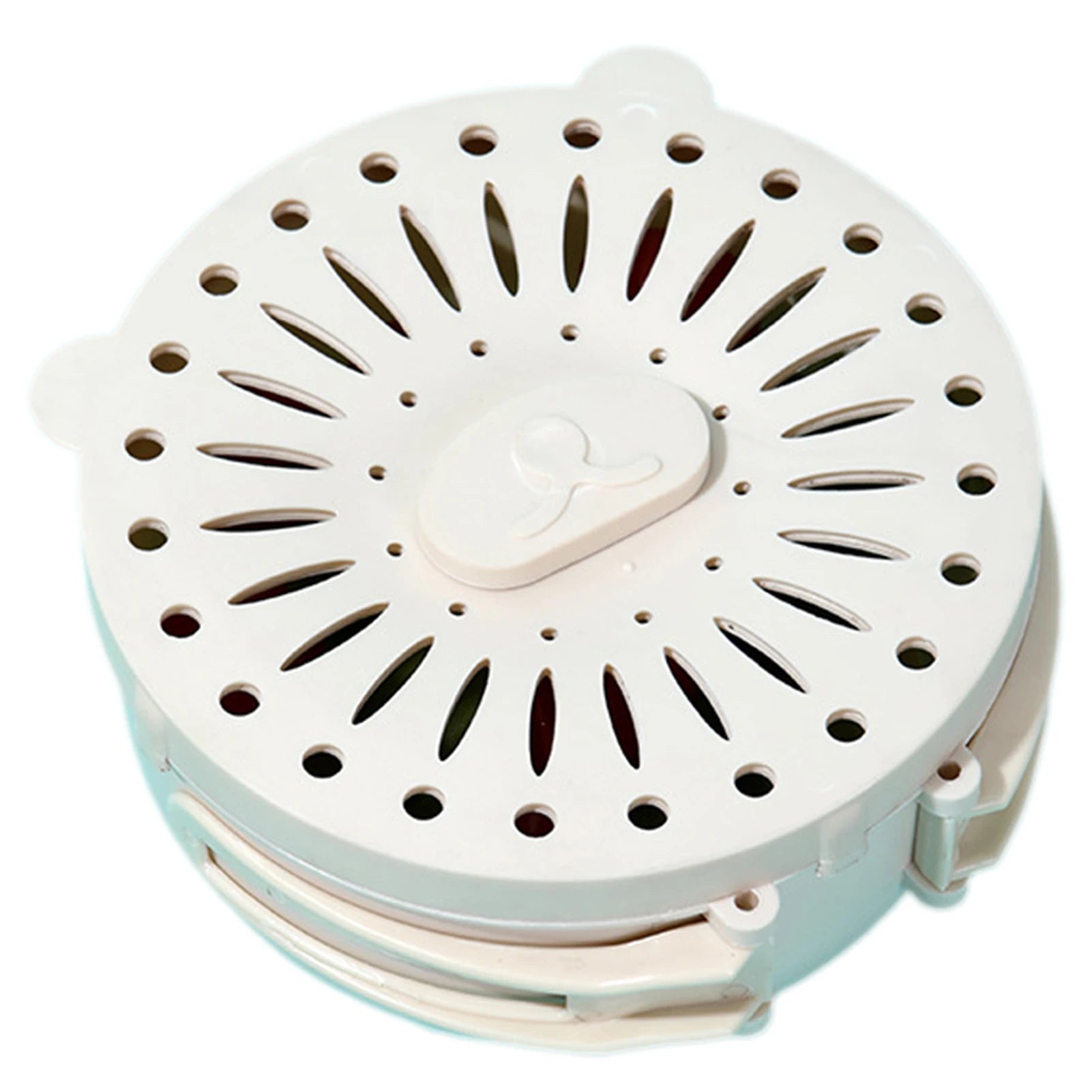 2-in-1 Foldable Fruit Drain Basket & Washing Bowl with Lid Fruit Drain Basket Peaceful Pleasures Health and Wellness White