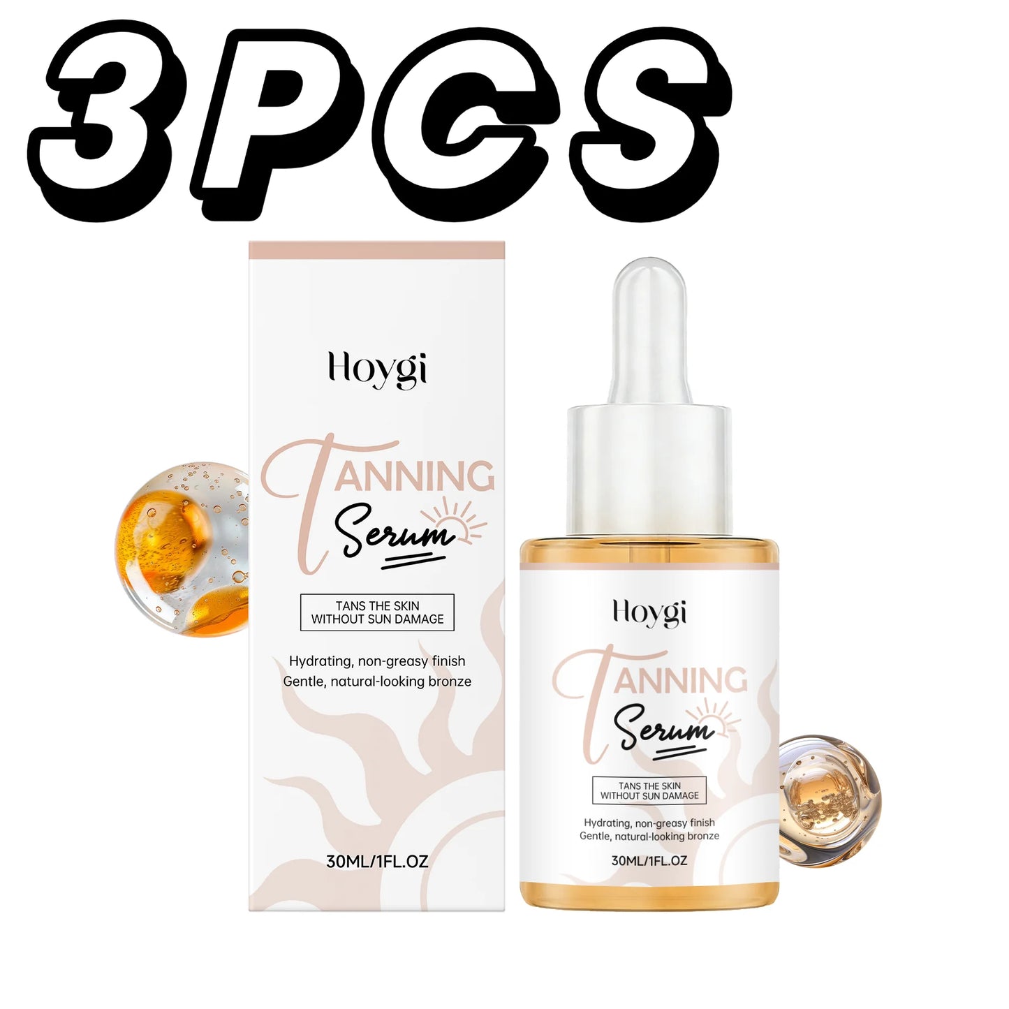 Hoygi Self Tanning Serum – Streak-Free Sunless Bronze Glow