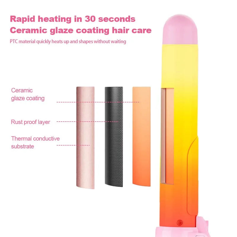 New Hot Curling Iron Hair Iron Selling Ceramic Barrel Automatic Rotating Curling Wands Waver Hair Styling Hair Curlers Peaceful Pleasures Health and Wellness