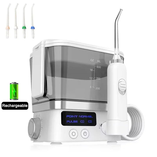 Water Flosser Oral Irrigator | 4 Nozzles, 10 Pressure Levels Electric Oral Irrigator Peaceful Pleasures Health and Wellness