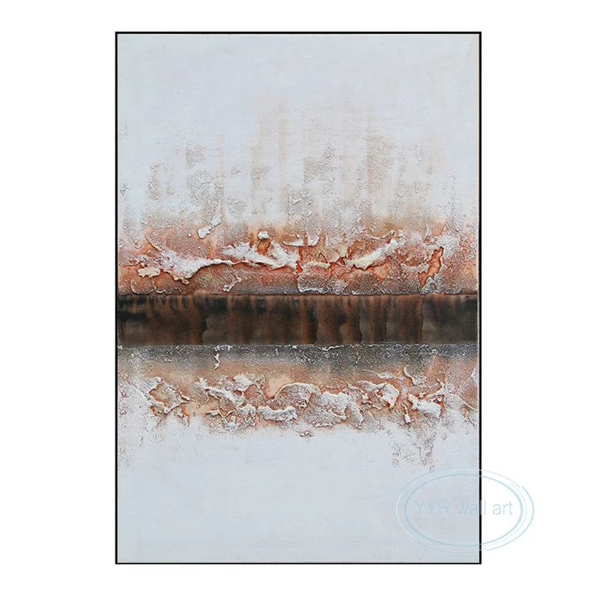Wall Decoration Oil Painting Modern Handmade Abstract Canvas Hanging Poster Living Room Bedroom Restaurant Thick Texture Picture Peaceful Pleasures Health and Wellness No frame 60cmx90cm