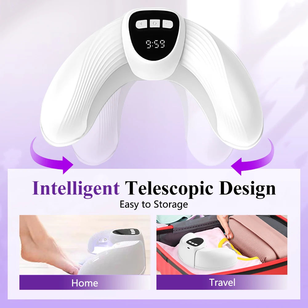 U-Shape UV LED Nail Lamp, 22 Beads Gel Nail Dryer for Hands & Feet, USB Foldable Curing Light with Smart Sensor for Manicure Peaceful Pleasures Health and Wellness