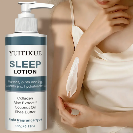Yuitikue Sleep Lotion, 150g Light Fragrance Body Lotion with Collagen & Aloe for Muscle, Joint & Leg Care, Moisturizing Peaceful Pleasures Health and Wellness