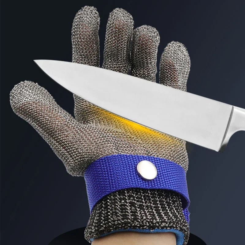 Butcher Glove Stainless Steel Cut Resistant Metal Mesh Chainmail Meat