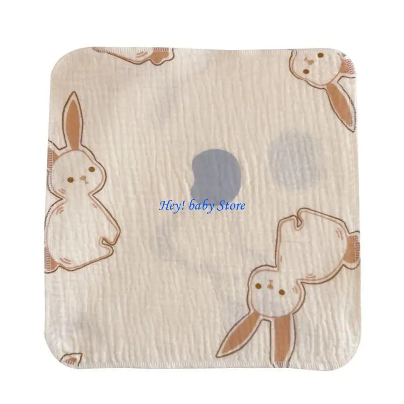 4-Layer Muslin Baby Burp Cloths | Soft Newborn Washcloths