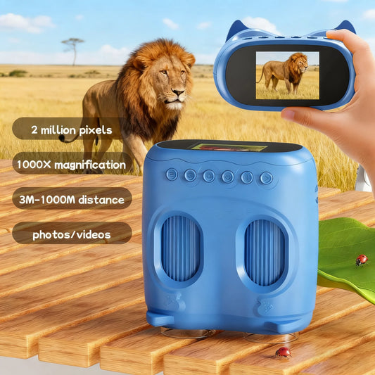 Microscope and Telescope 2 in 1Children's optical educational toys 2MP HD Camera Microscope 1000x magnification Christmas Gifts Peaceful Pleasures Health and Wellness