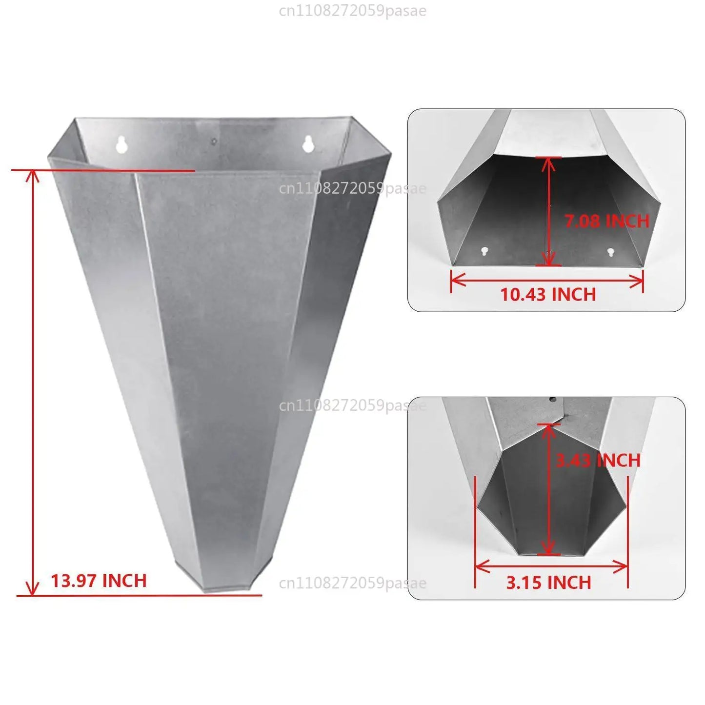 Medium Galvanized Poultry Restraint Cones – Hens & Broilers