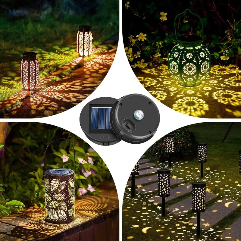 Solar Lantern Lamp Shade Replacement – Hollow Pattern Light Cover