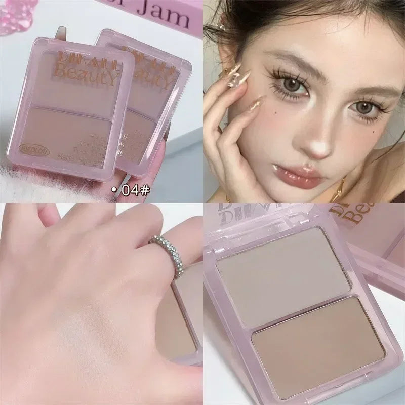 Two-Tone Contour & Highlight Powder Palette | Bronzer Makeup