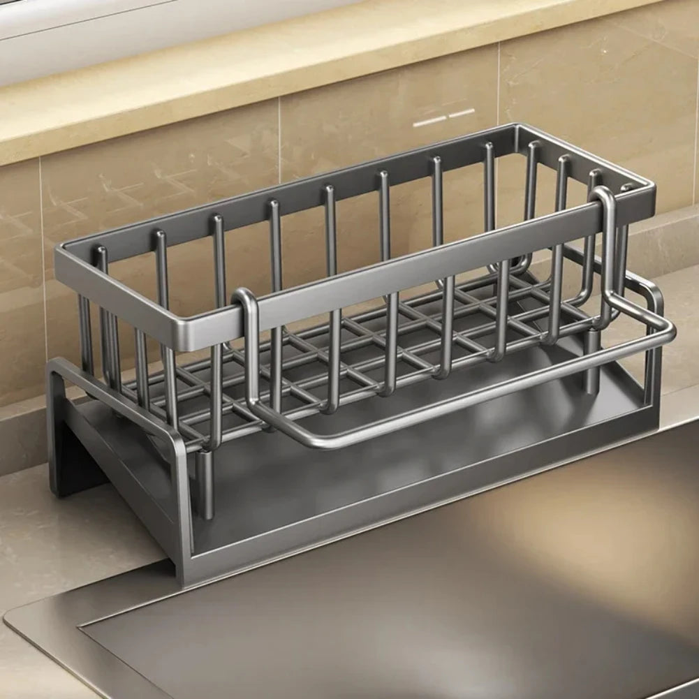 Kitchen Sink Organizer – Self-Draining Sponge & Soap Holder