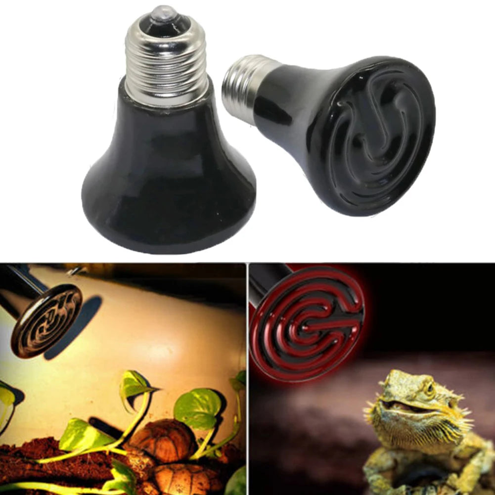 25 50 75W 220V Infrared Heat Emitter Bulb Pet Reptile Breed Ceramic