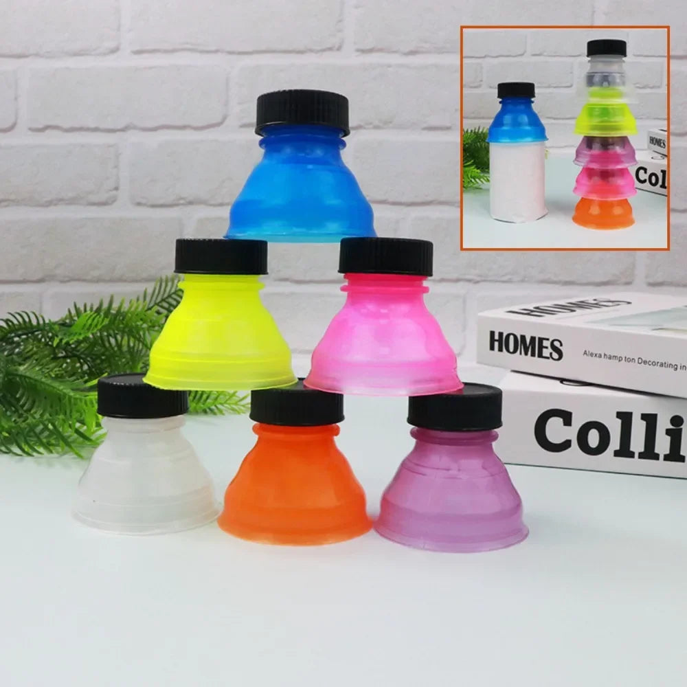 6pcs/set Plastic Reusable Beer Water Dispenser Lid Protector Caps Cover Bottle Top Soda Saver Can Cap Water Bottle Accessories Peaceful Pleasures Health and Wellness