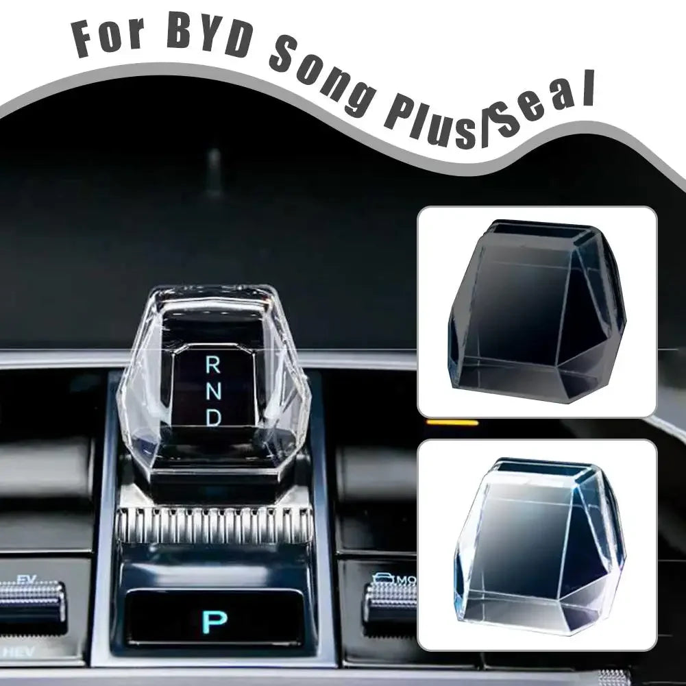 For BYD Song Plus/Seal U DM-i/EV 2023-2025 crystal lever central control gear protective case interior styling accessories Peaceful Pleasures Health and Wellness