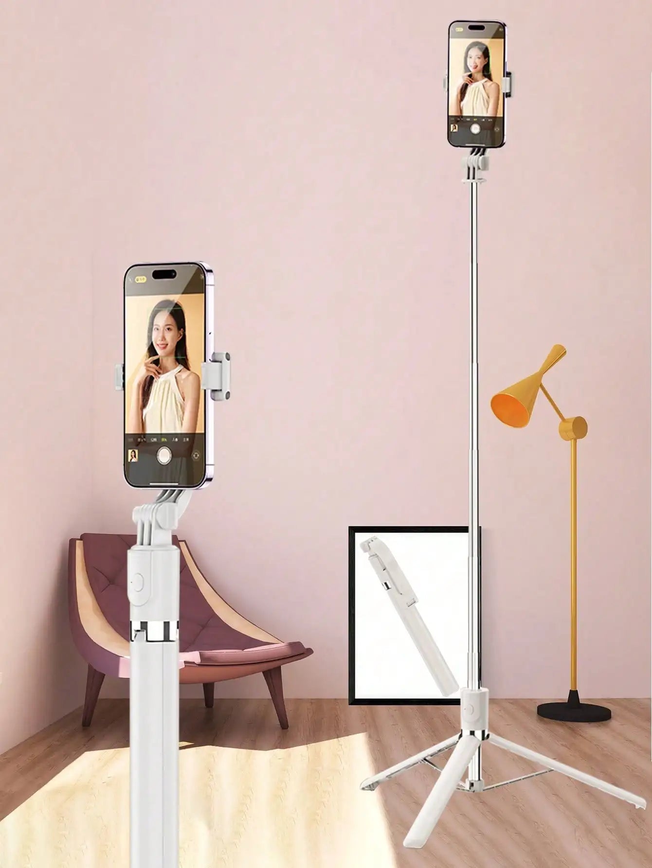 1700mm Selfie Stick Wireless Selfie Stick Phone Tripod Extendable Stand Foldable Monopod For Smartphones Balance Steady Shootin Peaceful Pleasures Health and Wellness