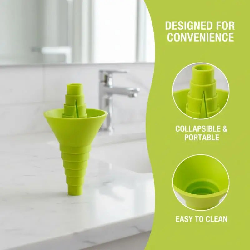 Universal Bottle Emptying Kit – No-Waste Liquid Transfer Funnel Liquid Transfer Funnel Peaceful Pleasures Health and Wellness