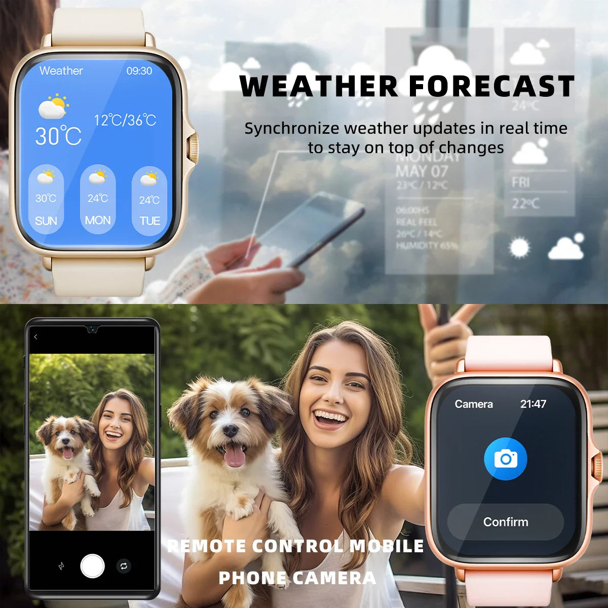 DESERTCAT 1.83" Smart Watch – Calls, Sleep & Activity Tracker