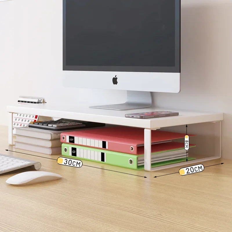 Wood Monitor Stand & Desk Organizer Shelf – 30/40/50cm